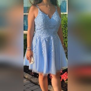 Baby blue dress